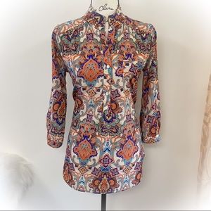 💕Beautiful Retro paisley Tunic Blouse💕